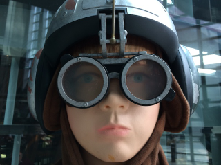 Illustration for article titled Robots, Modern Art, Star Wars Collide in Beijing's Glass Pyramid